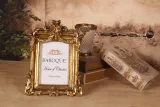Cornice fotografica 10x15 cm - oro - resina sintetica - rettangolare - verticale