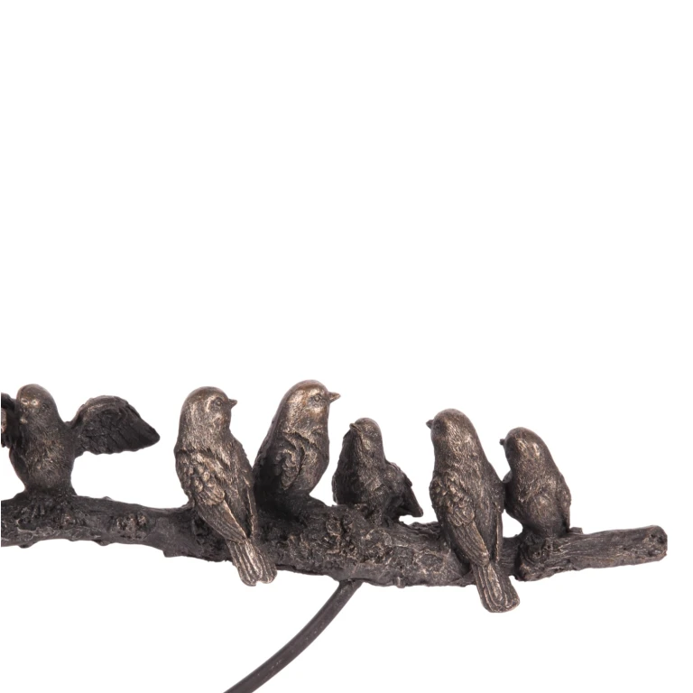 Scultura animale uccelli - oro - 30 cm