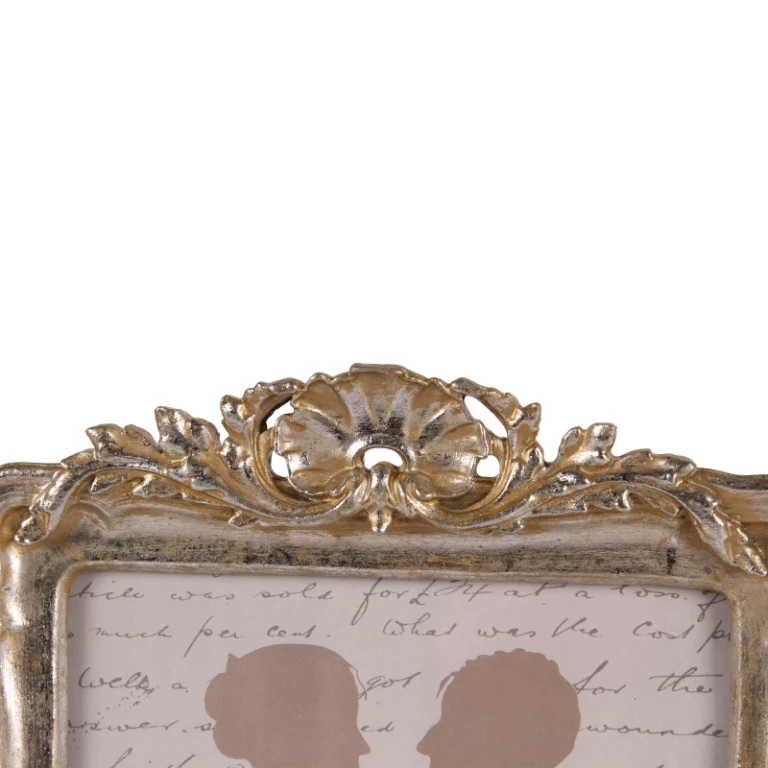 Cornice per foto 18x30 cm - argento - resina artificiale - orizzontale