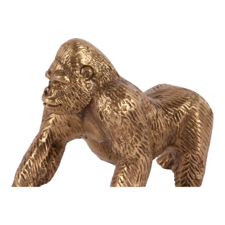Statua di gorilla - ottone - 11,5 cm