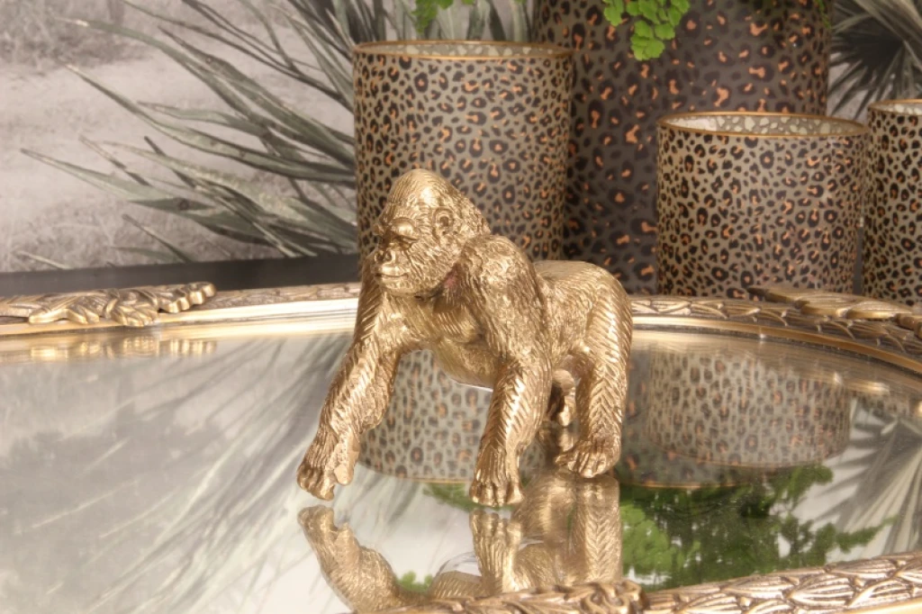 Statua di gorilla - ottone - 11,5 cm