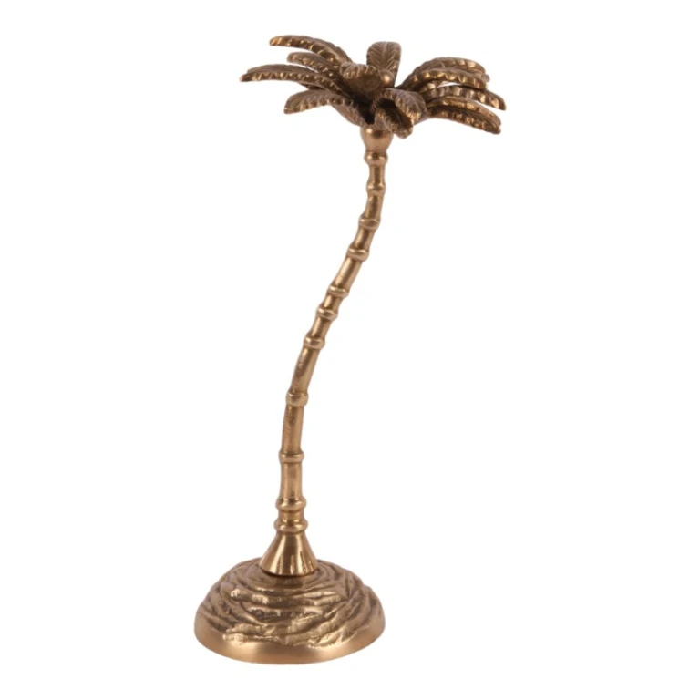 Palma decorativa - oro - 23,5 cm - ottone