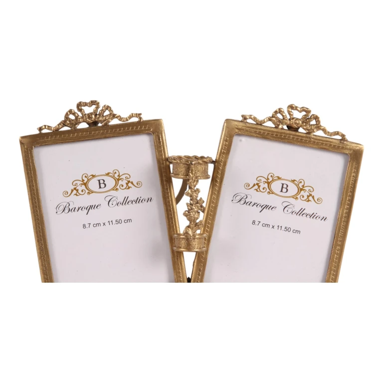 Cornice fotografica collage - 21 cm - oro - ottone - verticale