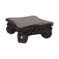 Base decorativa 27 cm - nera - resina artificiale