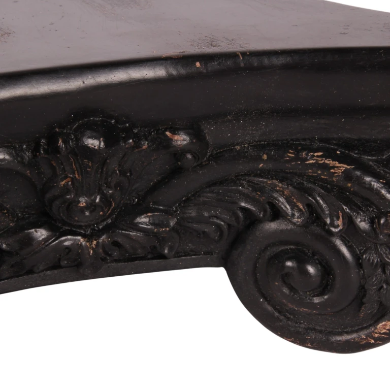 Base decorativa 27 cm - nera - resina artificiale