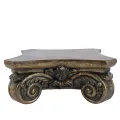 Base decorativa 27 cm - oro - resina artificiale