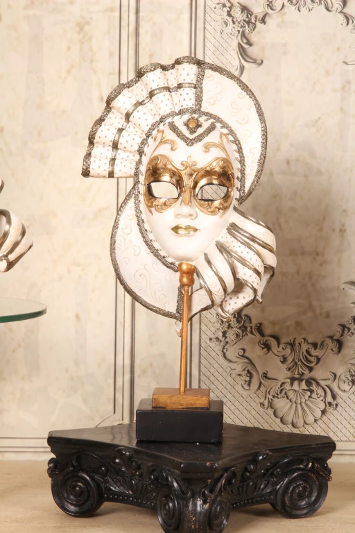 Base decorativa 21 cm - nera - resina artificiale