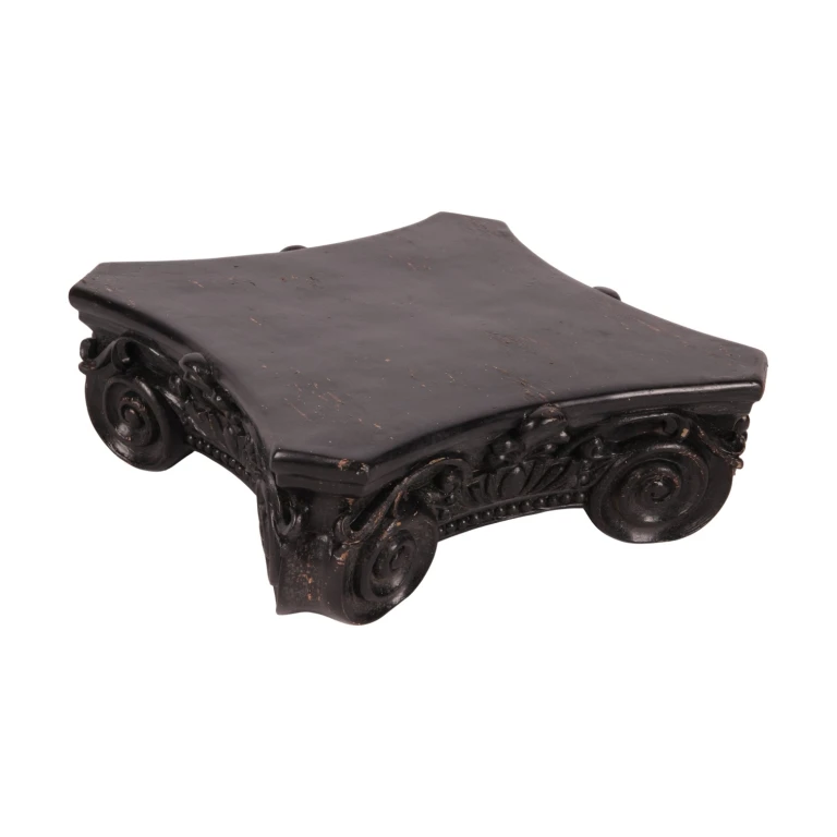 Base decorativa 21 cm - nera - resina artificiale