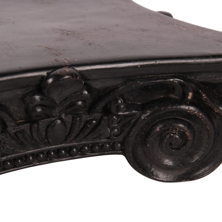 Base decorativa 21 cm - nera - resina artificiale