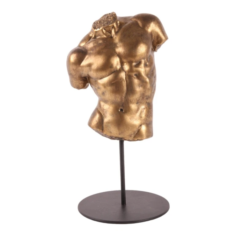 Busto uomo - oro - 26 cm