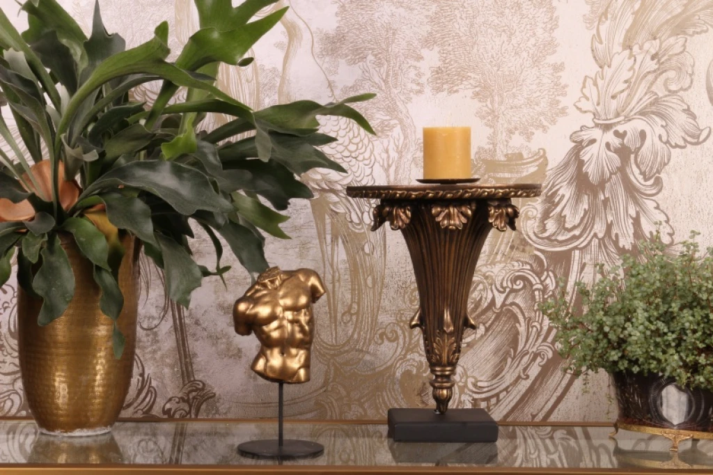 Busto uomo - oro - 26 cm