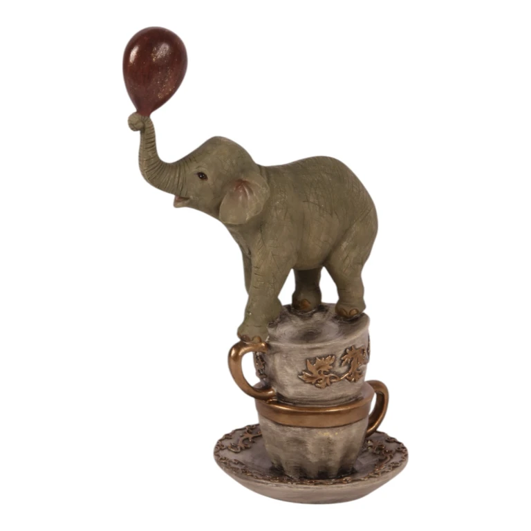 Statua di elefante - marrone - 20 cm
