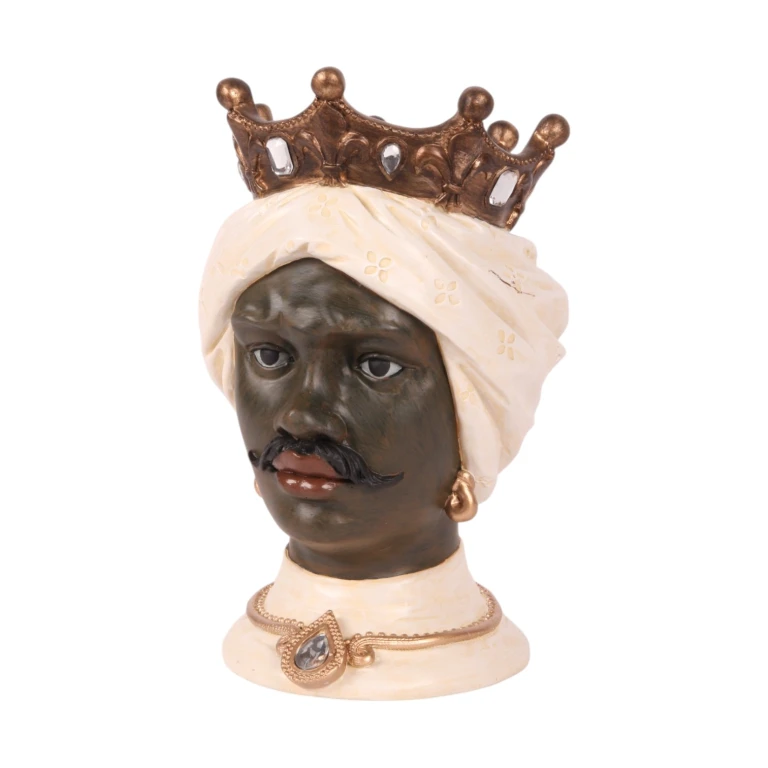 Busto moresco - color avorio - 24 cm