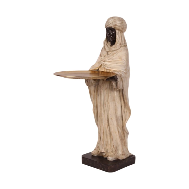 Figura moresca - avorio - 51 cm - resina artificiale