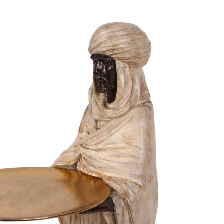 Figura moresca - avorio - 51 cm - resina artificiale