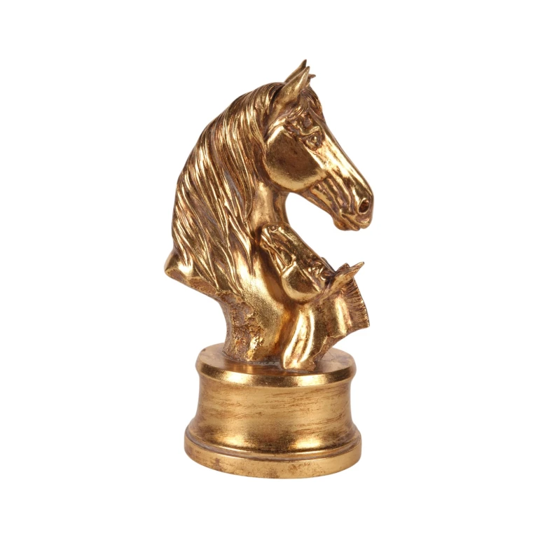 Teste di cavallo dorate - 26,5 cm - 1 pezzo