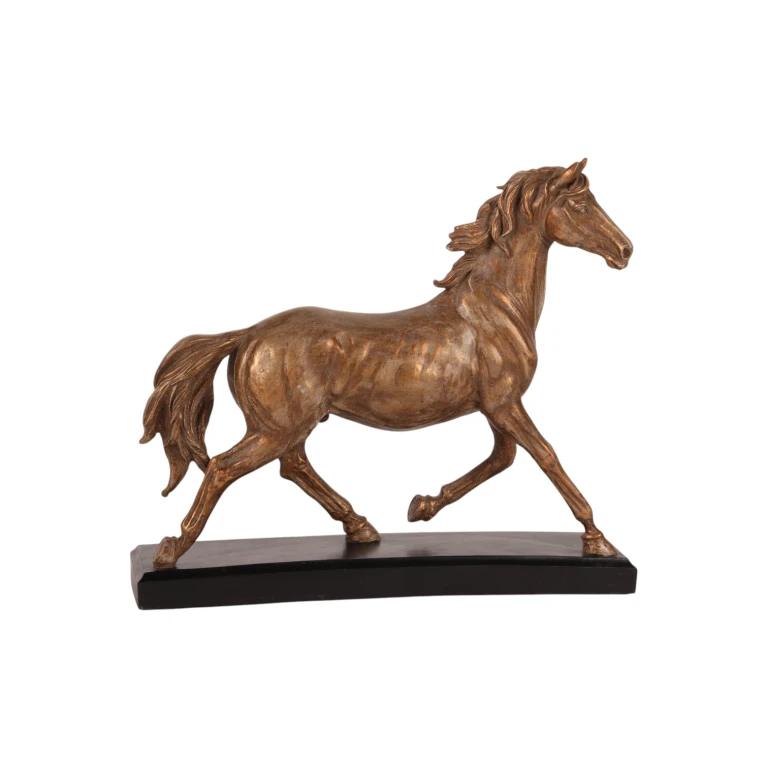 Scultura di cavallo color bronzo - 25 cm