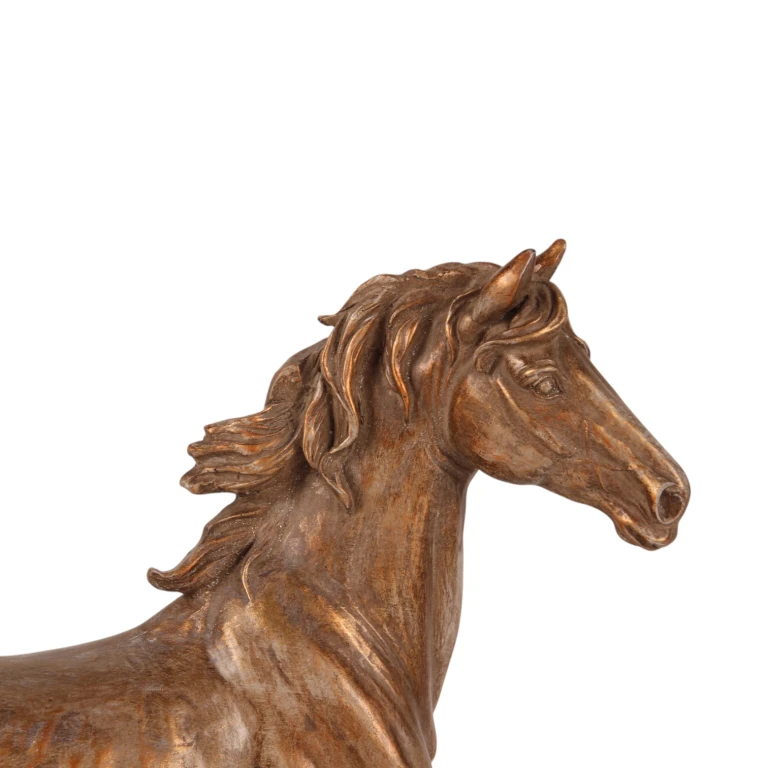 Scultura di cavallo color bronzo - 25 cm