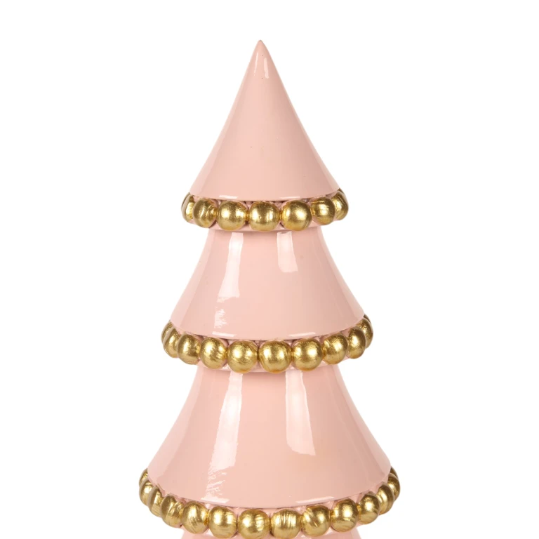 Albero di Natale in miniatura - rosa - 32 cm - resina artificiale