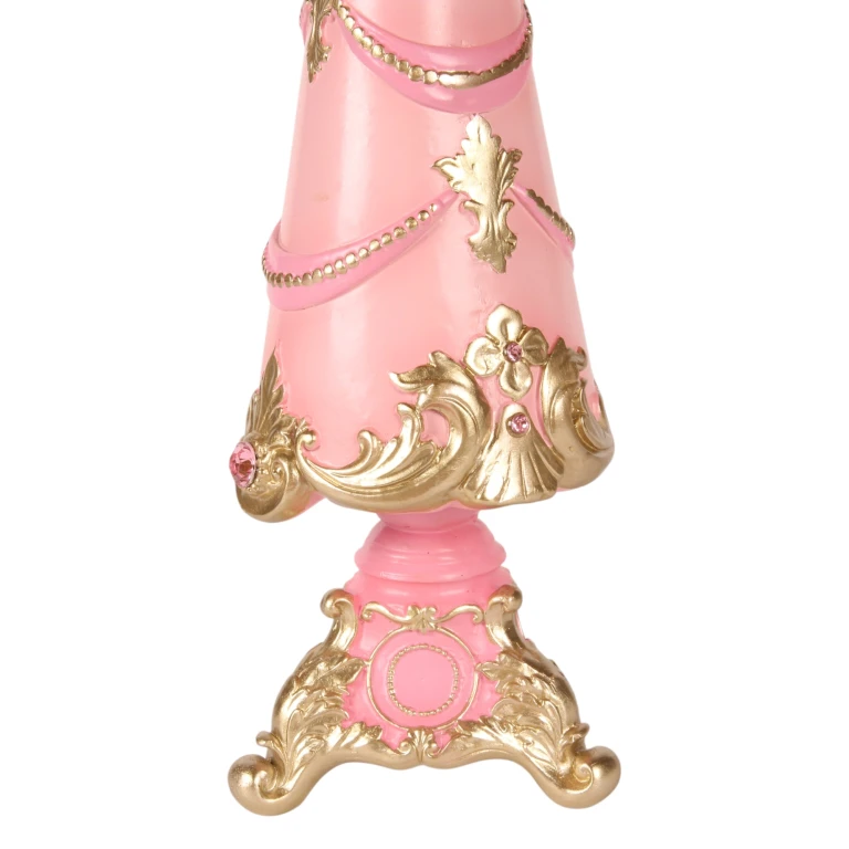 Albero di Natale in miniatura - rosa - 35,8 cm - resina artificiale