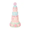 Torta decorativa - rosa - 33,5 cm - resina artificiale - 1 pezzo