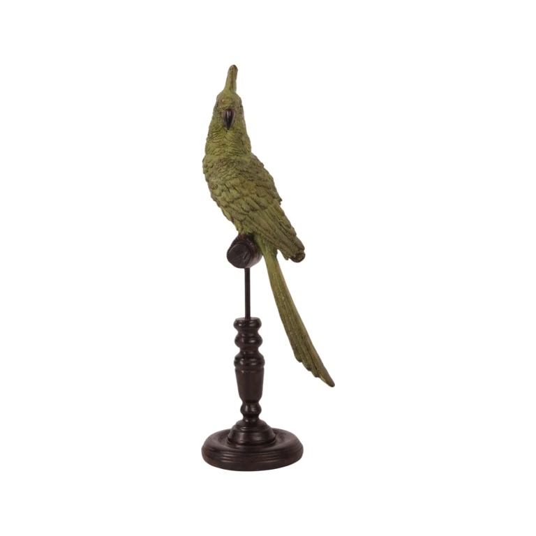 Pappagallo su bastone - verde - 35 cm - 1 pezzo
