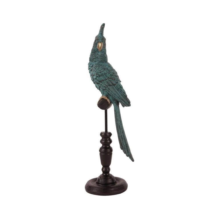Pappagallo su bastone - blu - 35 cm - 1 pezzo