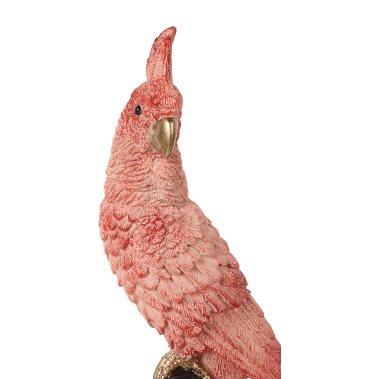 Pappagallo su bastone - rosa - 35 cm
