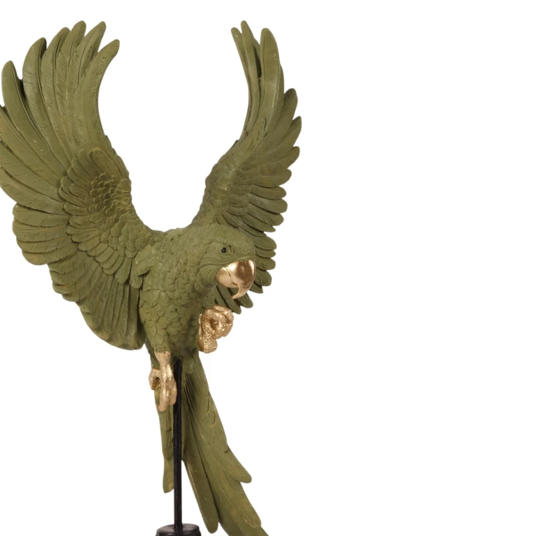 Pappagallo su bastone - verde - 52,5 cm