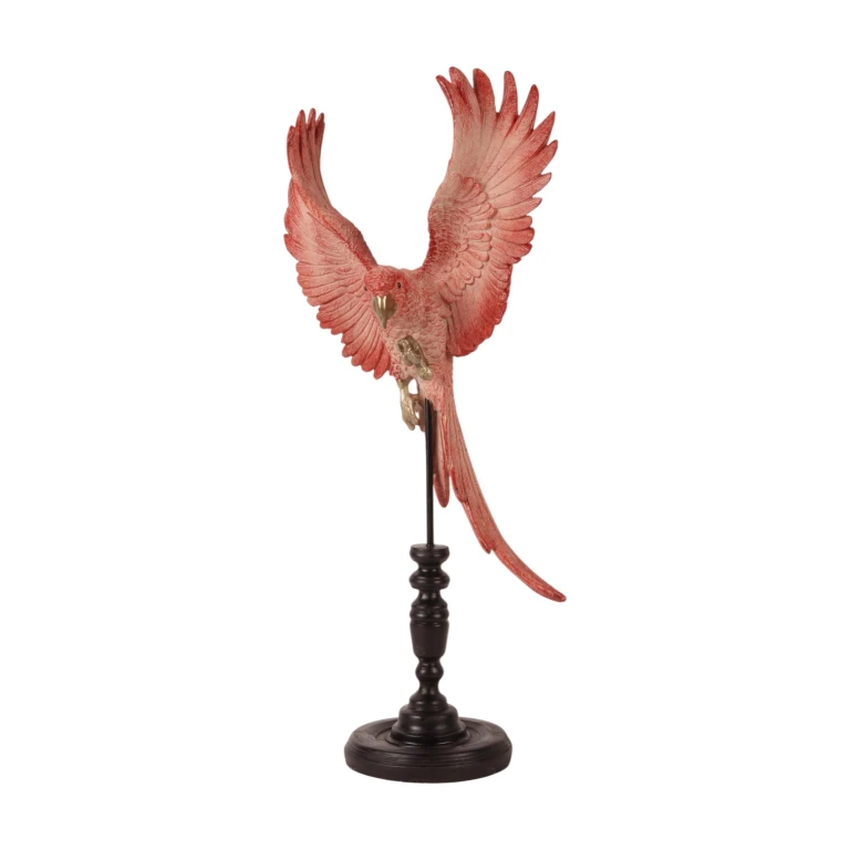 Pappagallo su bastone - rosa - 52,5 cm
