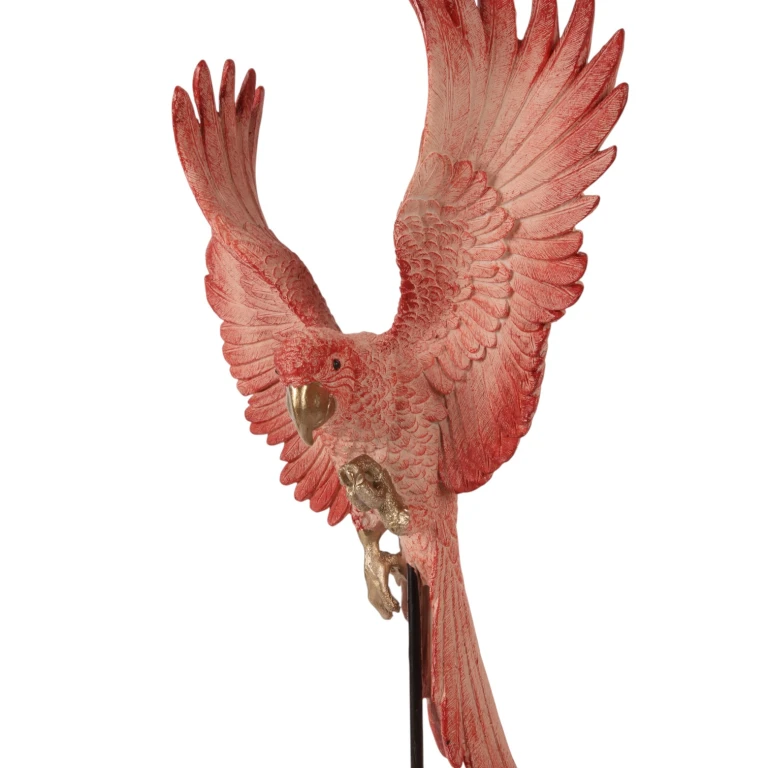 Pappagallo su bastone - rosa - 52,5 cm
