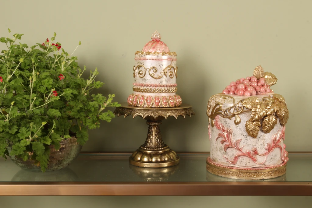 Torta decorativa - rosa - 30 cm - resina artificiale