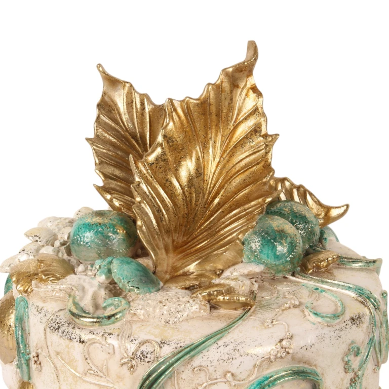 Torta decorativa - blu - 31 cm - resina artificiale