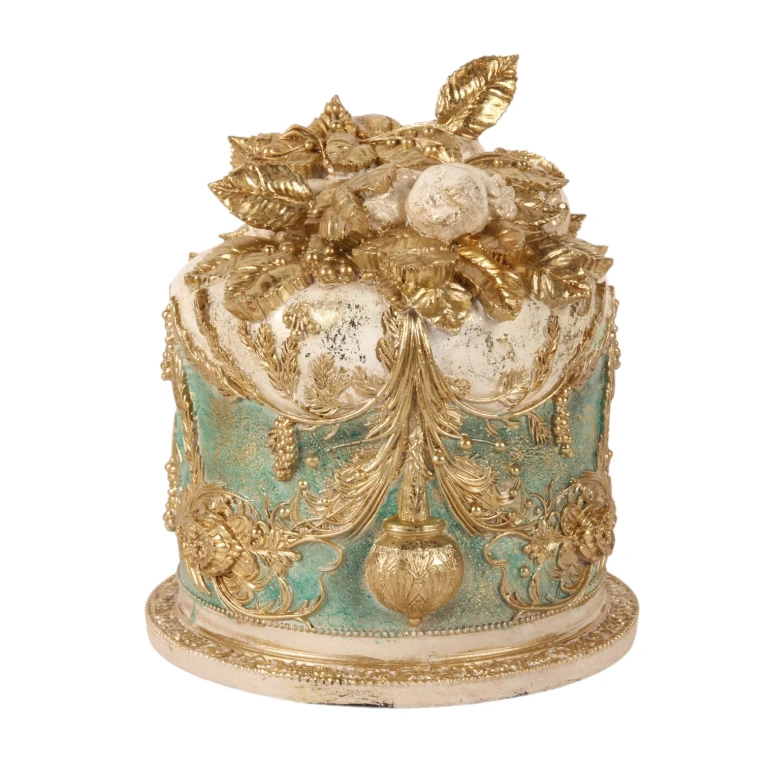 Torta decorativa - blu - 24 cm - resina artificiale