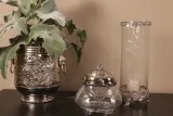 Windlicht Fadida 45 cm - Zilver - Koper / Glas
