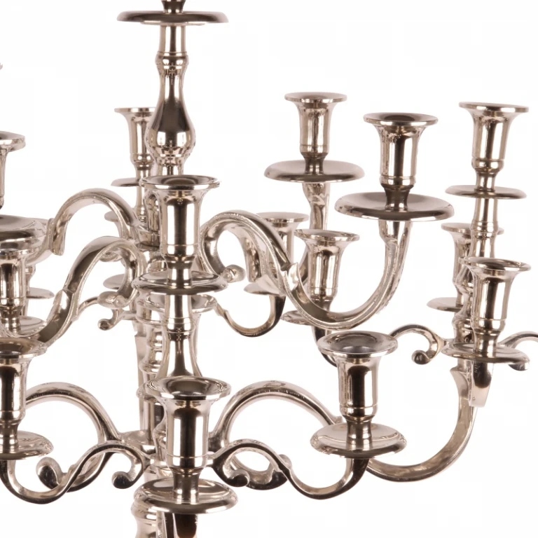 Candelabro - 25 bracci - 100 cm - argento - alluminio