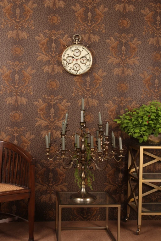 Candelabro Mujeeb - 70 cm - oro - alluminio
