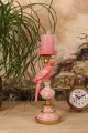 Kandelaar Papegaai 32,5 cm - Roze - Resin