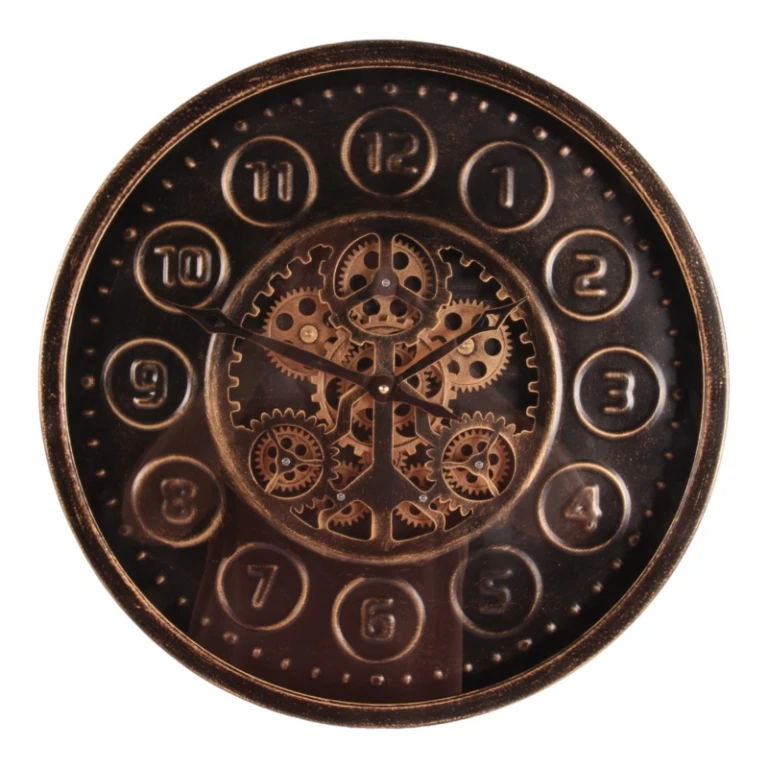 Orologio da parete Stamford - nero - rotondo - metallo - 46 cm