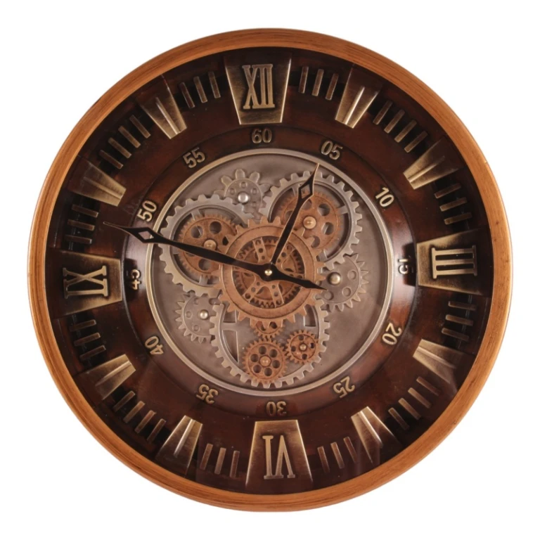 Orologio da parete Yorkville - 46 cm - oro - rotondo - metallo