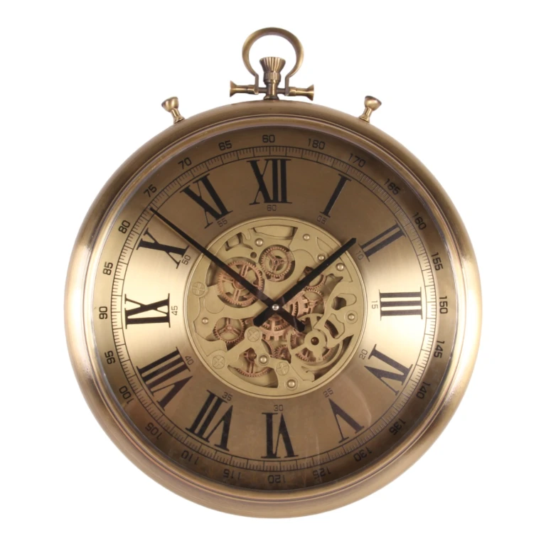 Orologio da parete Whitestone - 62 cm - oro - rotondo - metallo