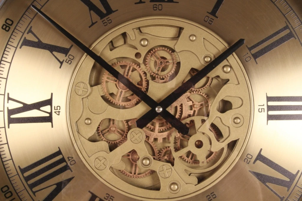 Orologio da parete Whitestone - 62 cm - oro - rotondo - metallo
