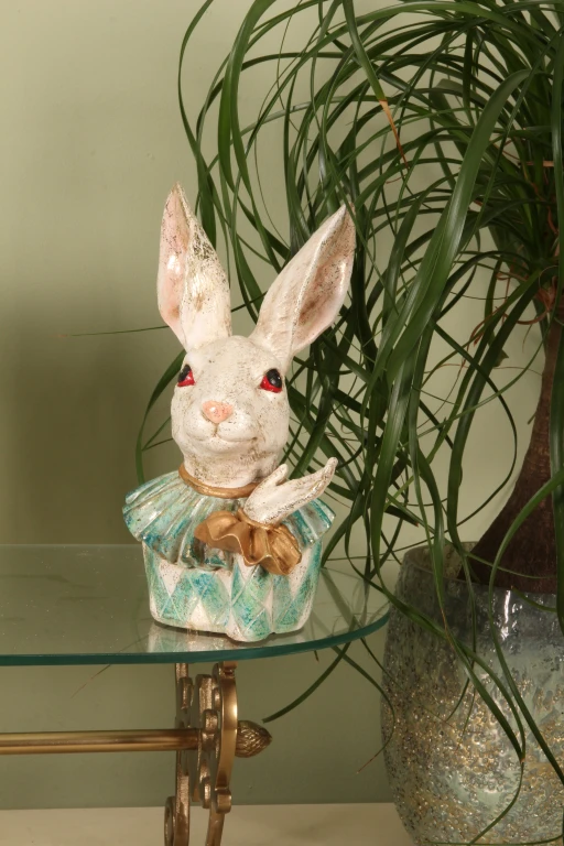 Busto di Coniglio - colori misti - 24 cm