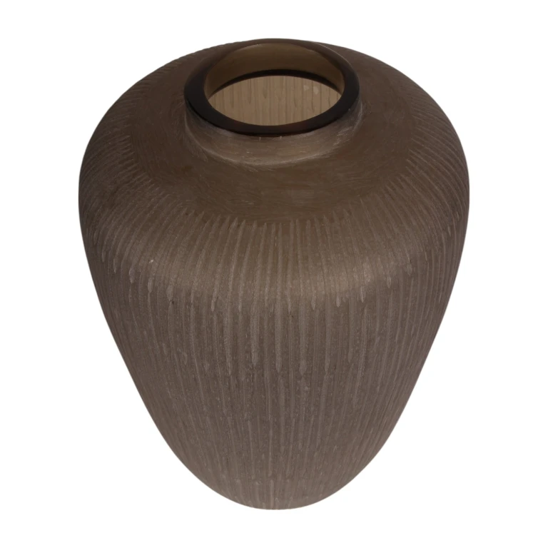 Vaso Savanna - 49 cm - marrone - vetro