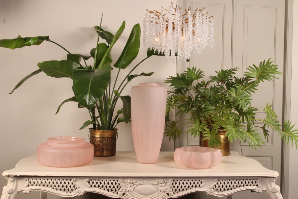 Vaso Clay - 72 cm - rosa - vetro