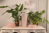 Vaas Clay 72 cm - Roze - Glas
