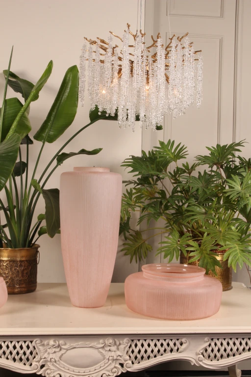Vaso Clay - 72 cm - rosa - vetro