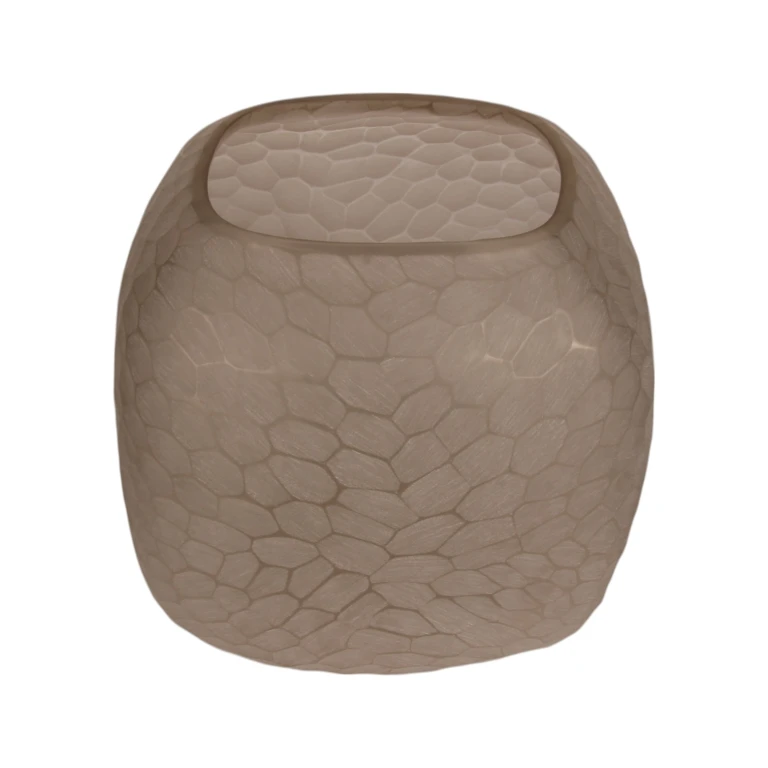 Vaso Pebble S - 22 cm - marrone - vetro