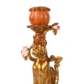 Kandelaar Luipaard 26 cm - Goud - Resin