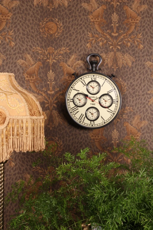 Orologio mondiale - nero - 41 cm